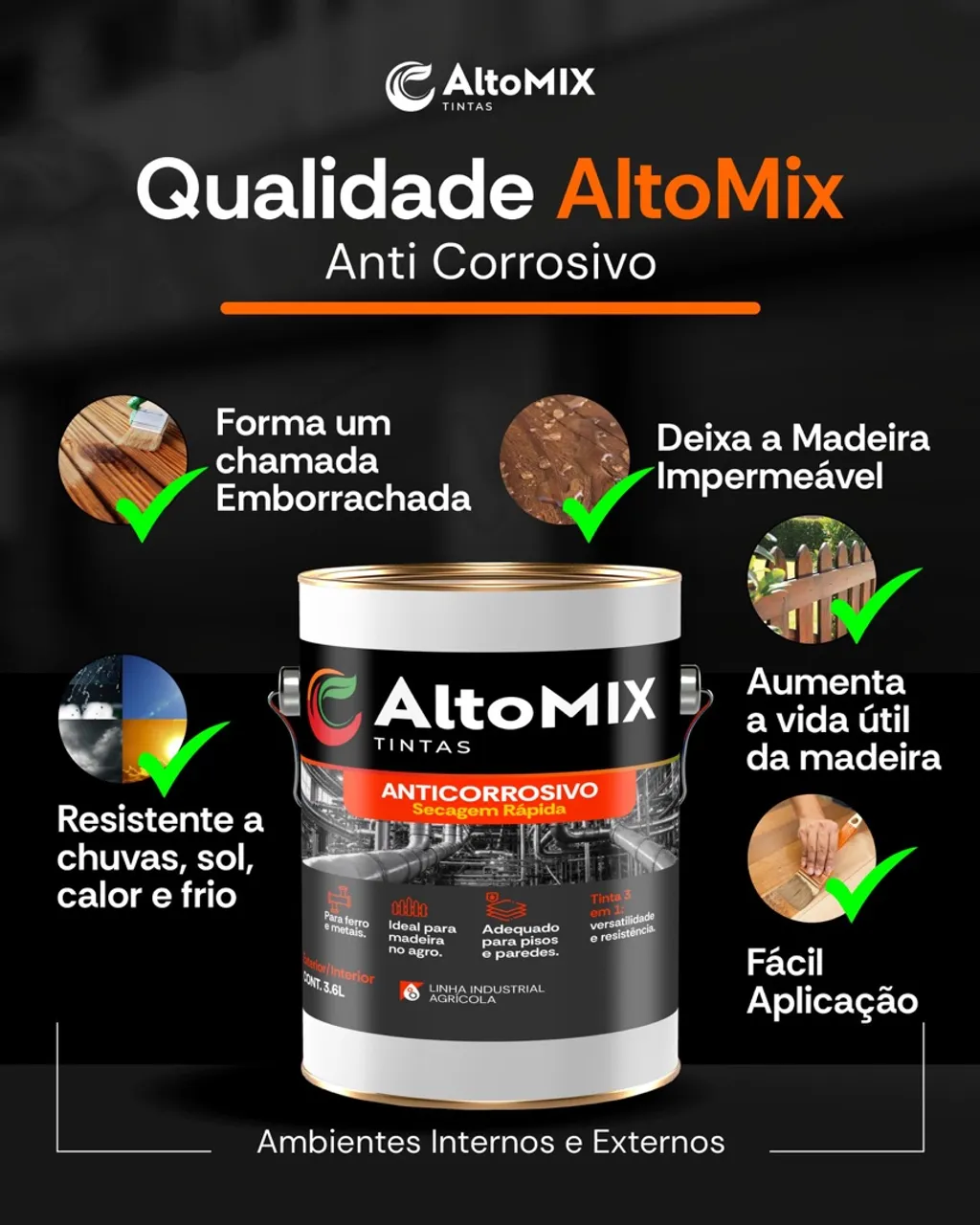 Tinta AltoMix Anticorrosivo