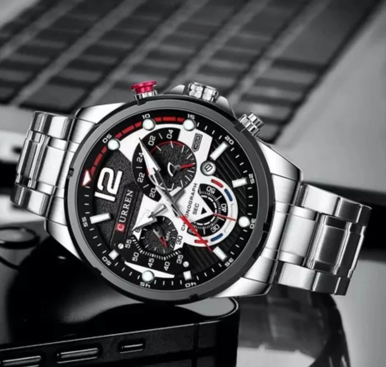 RELÓGIO DE LUXO PRATA. - Foto 3