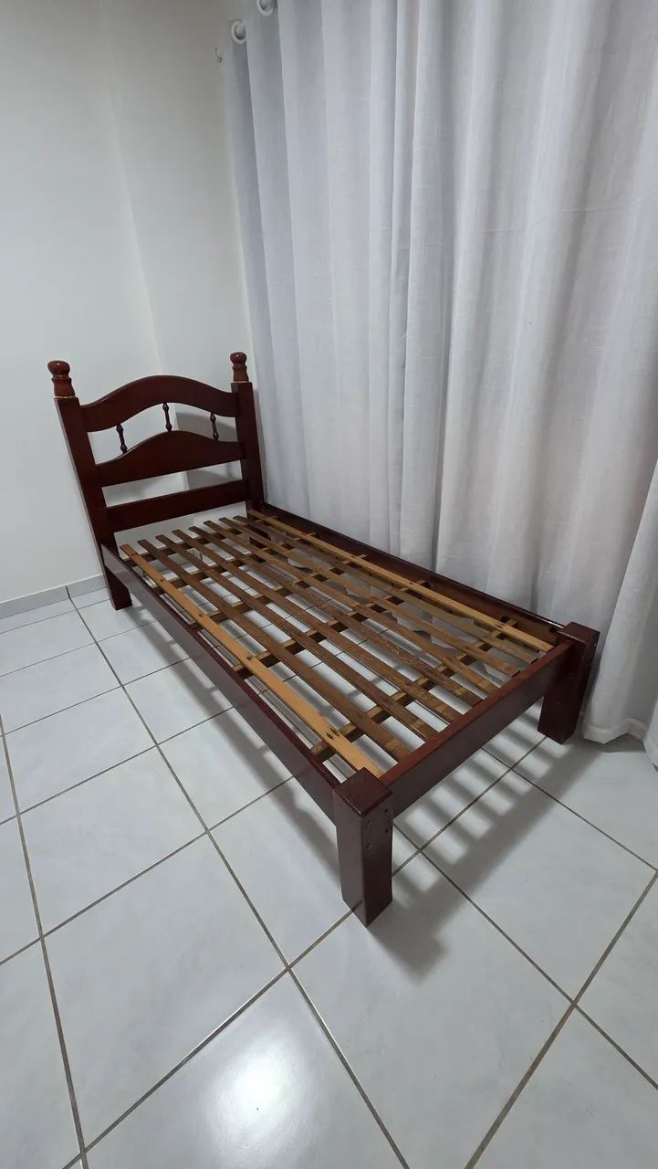 Cama Solteiro Madeira Maciça 