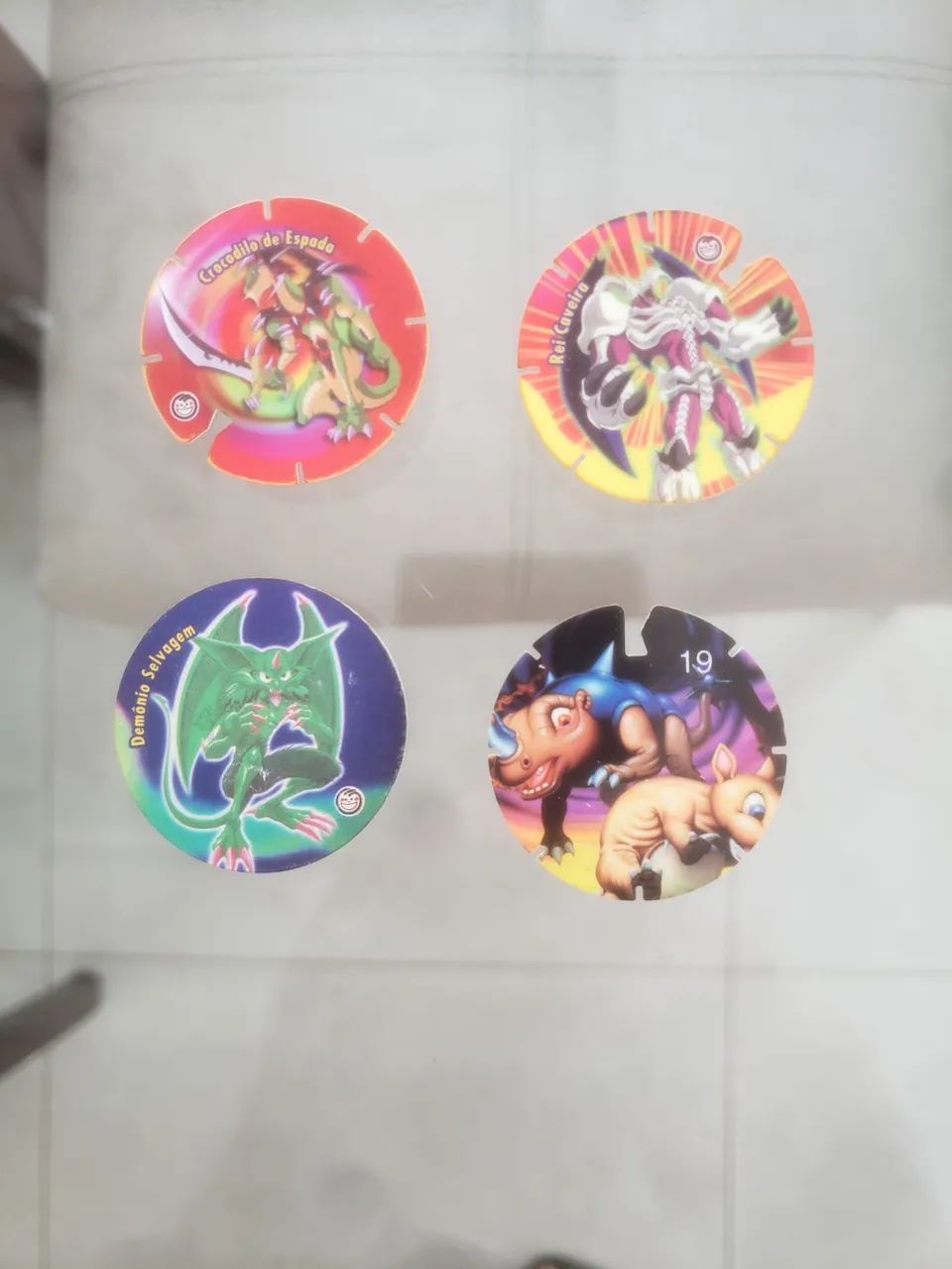 4 Tazos - Excelente qualidade