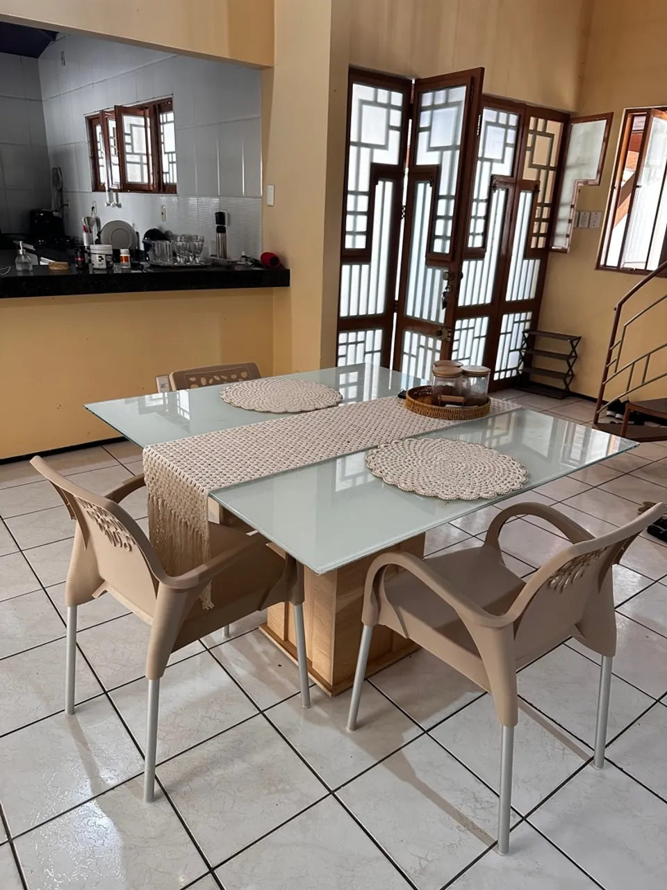Conjunto de Mesa de Jantar Elegante