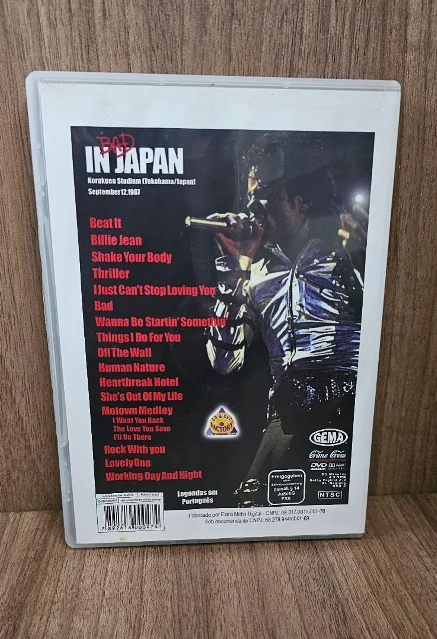Bad in Japan - Michael Jackson, DVD - CDs, DVDs etc - Passo da