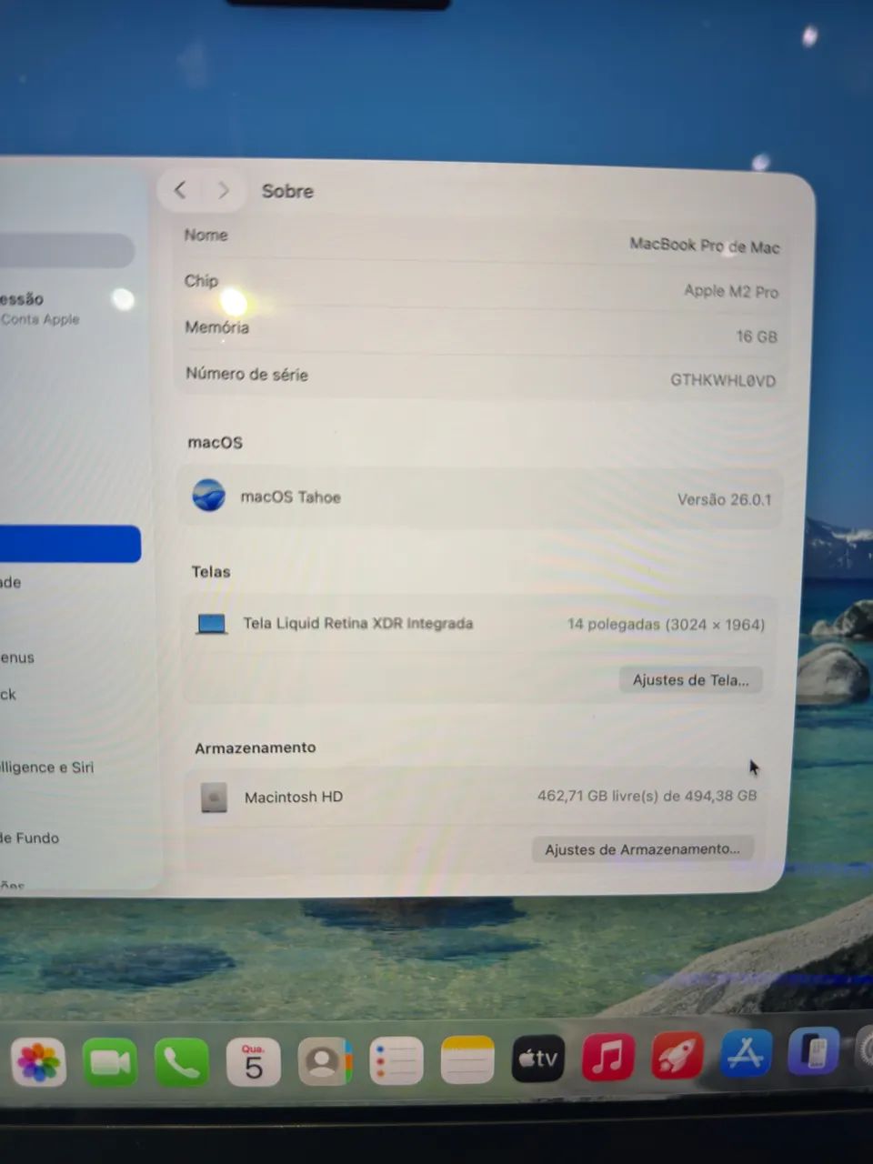 Macbook pro M2 Pro 16gb ram ssd 512gb 14 pol - Foto 3