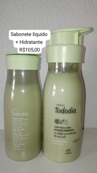 Kit Sabonete Líquido e Hidratante Tododia - Flor de Pera e Melissa