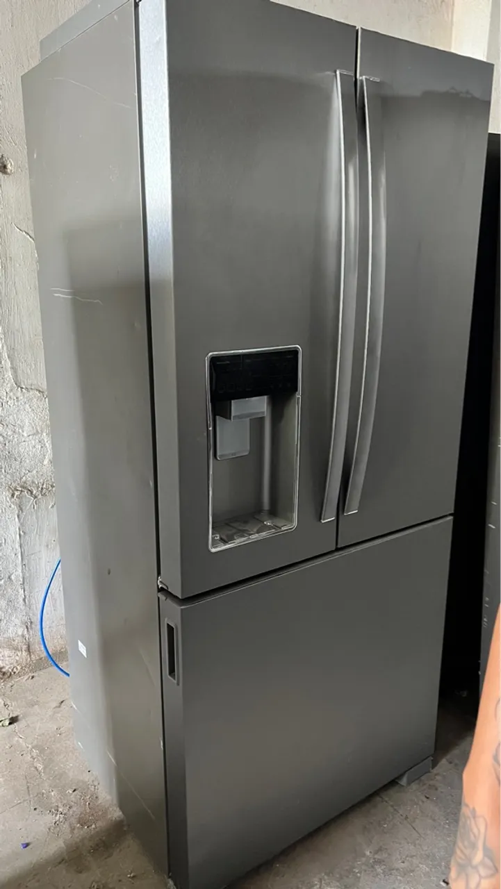 Geladeira Side by Side Cinza - Design Moderno 