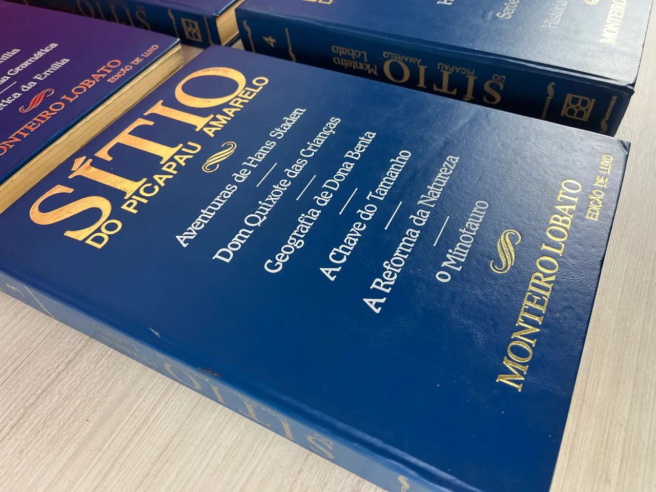 Sítio Do Pica-Pau Amarelo: 4 Livros - Edição De Luxo Brasiliense/Monteiro Lobato - Foto 5