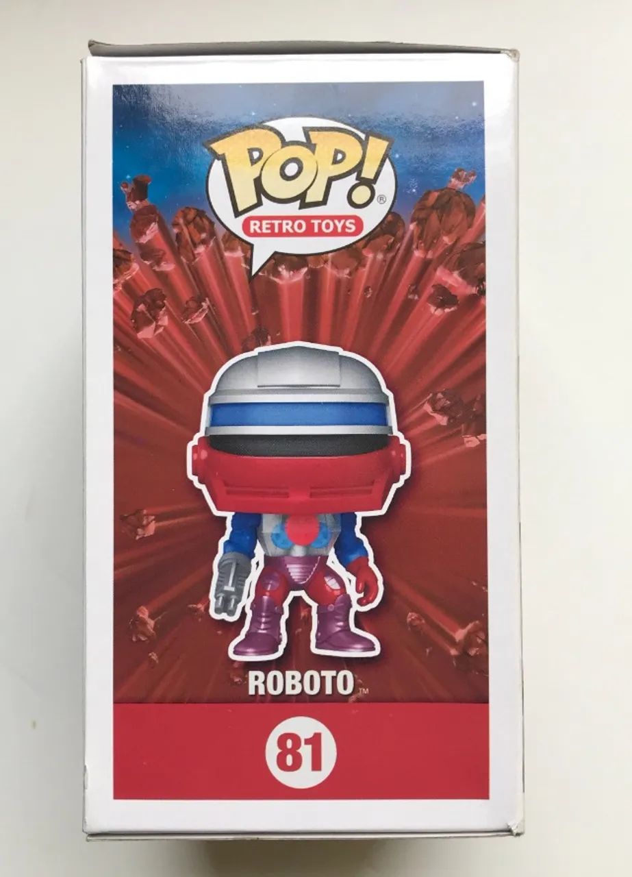 Boneco Funko Pop Retro Roboto Toy Tokyo Exclusive 81 Original - Foto 5