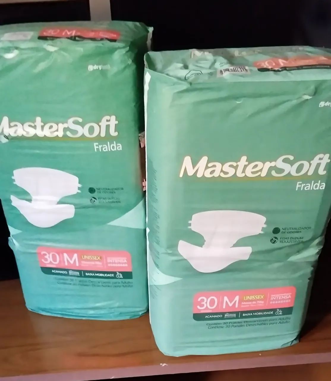 Fralda geriátrica Master Soft M com 30 unidades menor preço  - Foto 2