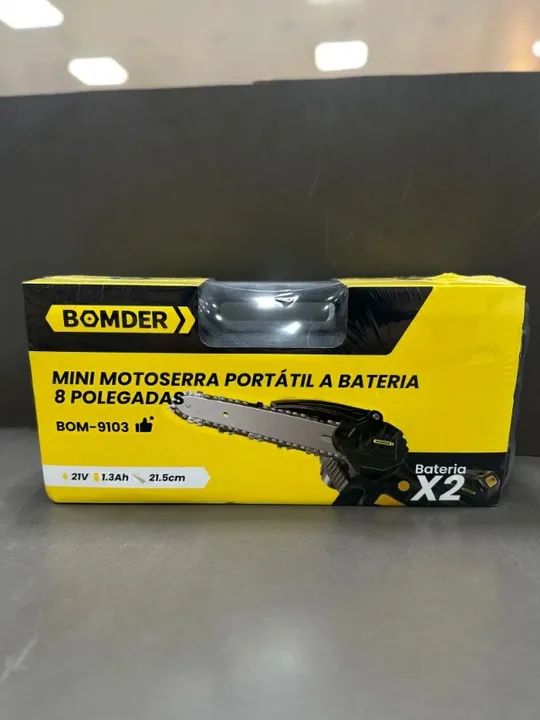 Moto Serra Elétrica Portátil 8 Polegadas Com 2 Baterias BOM-9103