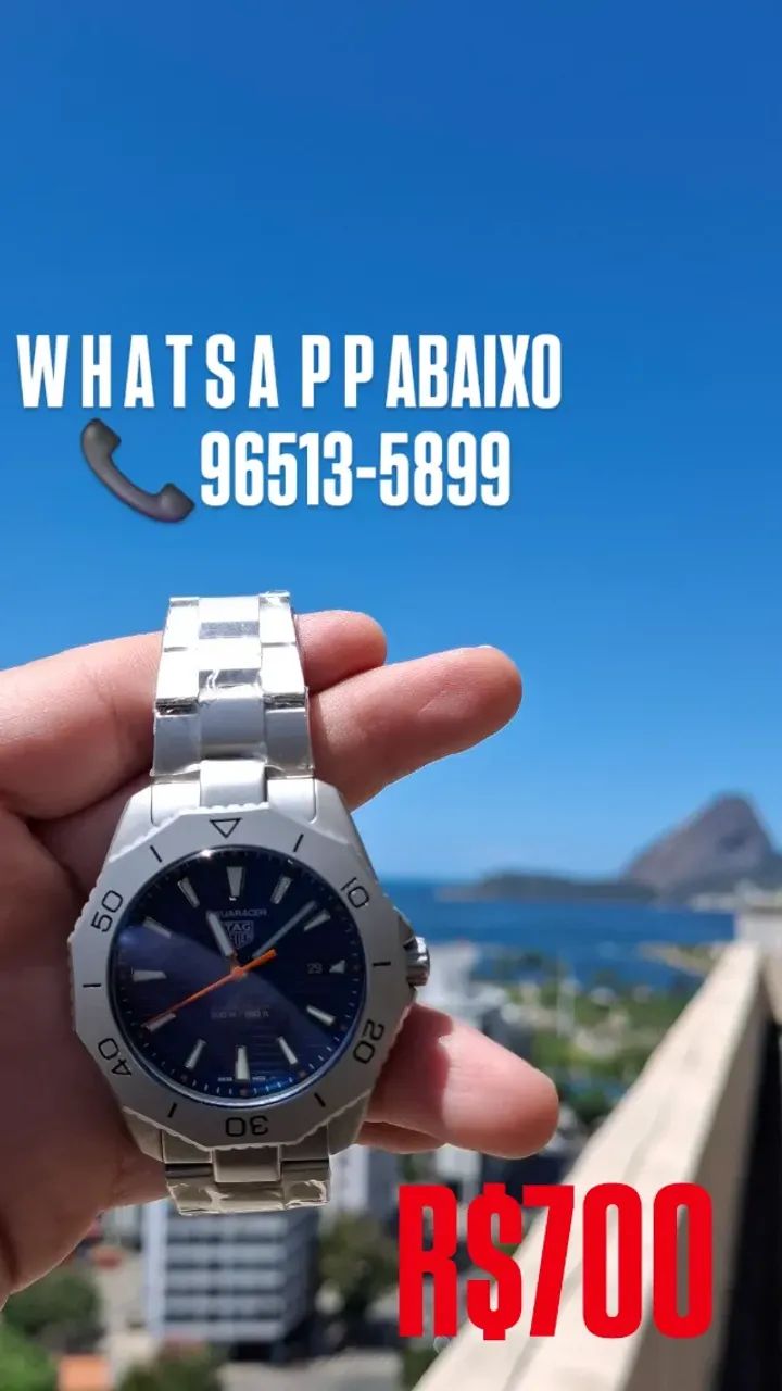 Relógio TAG HEUER Aquaracer Automático Fundo Azul - Foto 3