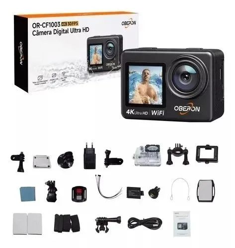 Câmera Filmadora Digital Sports Ultra-HD com WI-FI (Ac. cartões) - Foto 2