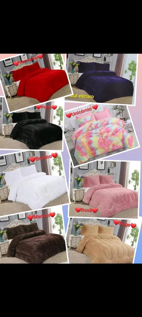 Cobertor/Edredom Sherpa Super Macio - Diversas Cores