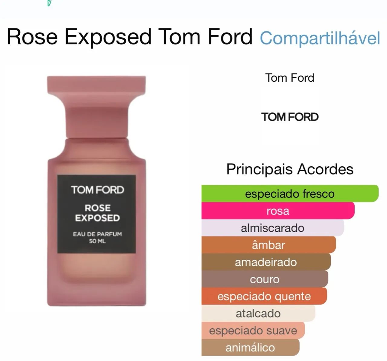 Tom Ford Rose Exposed 100 ml EDP lacrado  - Foto 2