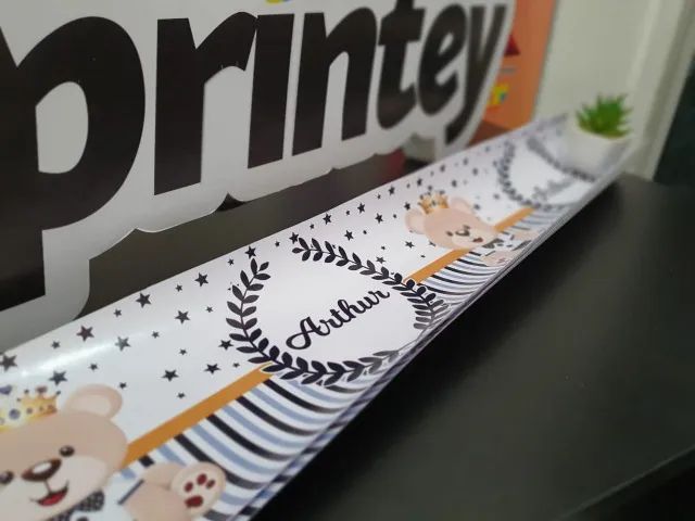 Faixas decorativas personalizadas para decorar quarto de bebê