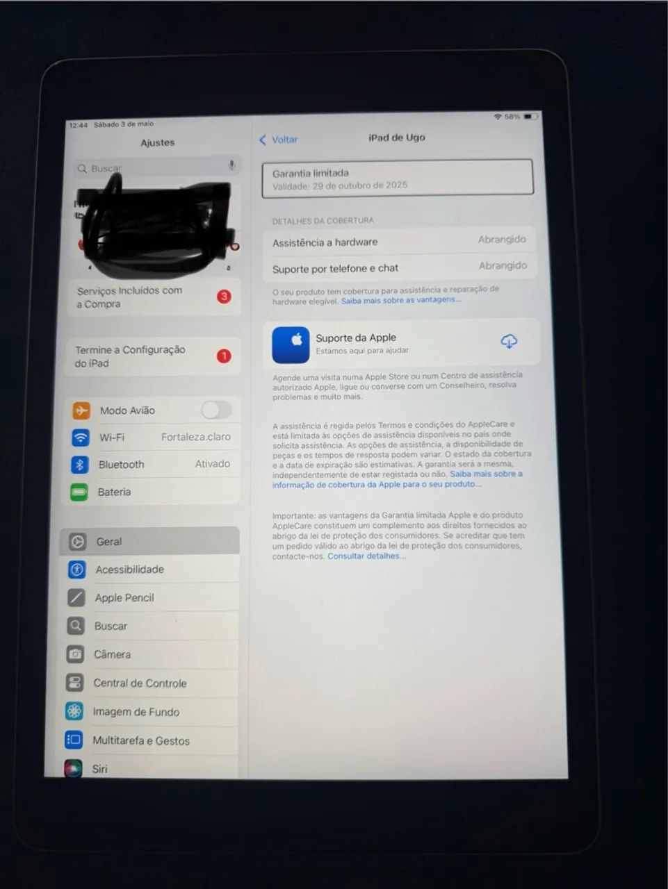 iPad de Ugo - Garantia Limitada