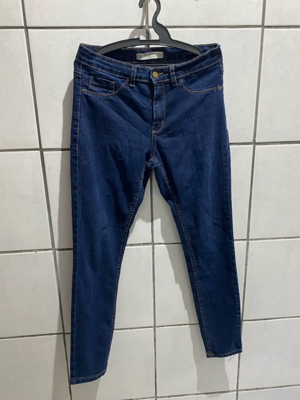Calça Jeans Skinny Azul Escuro