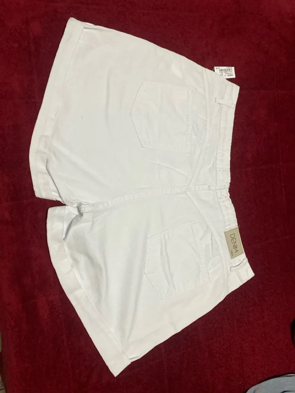 Shorts Jeans Branco Feminino - Foto 3