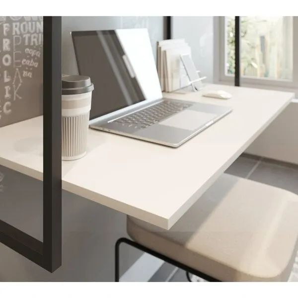 Mesa suspensa na cor branca   - Foto 3