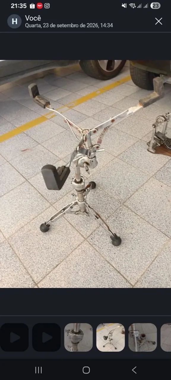2 estantes de caixa Sonor e scorpion - Foto 2