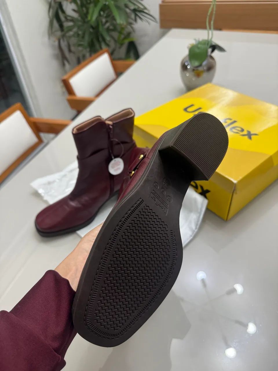 Bota Usaflex Vinho - Nova - Foto 5