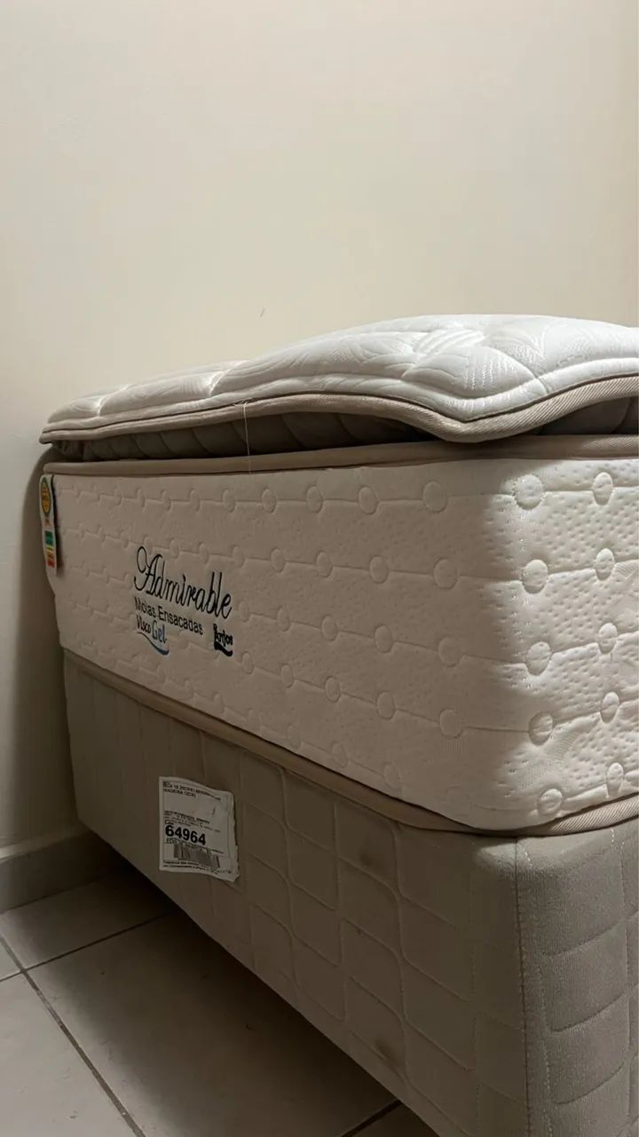 Cama de Solteiro - Linha Prata - Anjos Colchões 