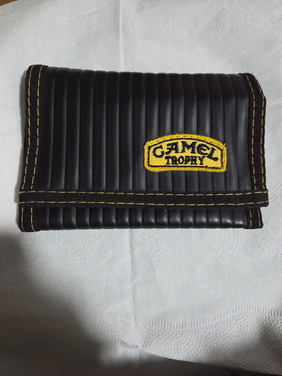 CARTEIRA CAMEL TROPHY , ITALIANA  , EMBORRACHADA  E  NYLON  COM VELCRO  !