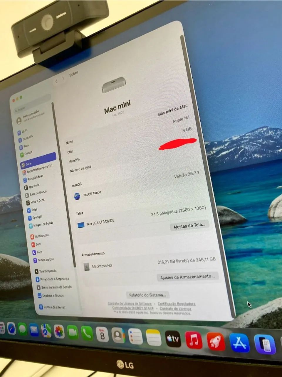 【美品Mac mini M1/ メモリ8GB / SSD 256GB / 完備品 Apple Mac Mini M1 8gb 256gb + Dock (completo E Impecável