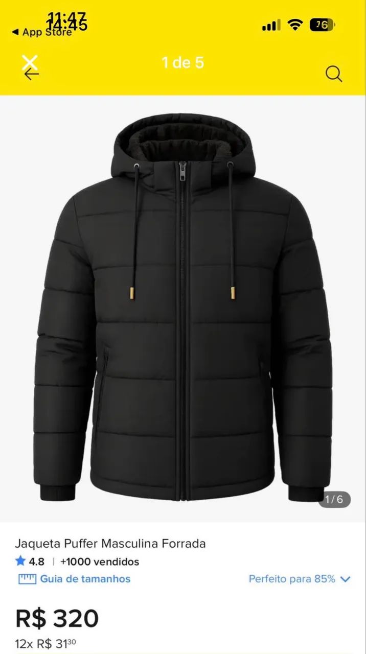 Jaqueta Puffer peluciada G