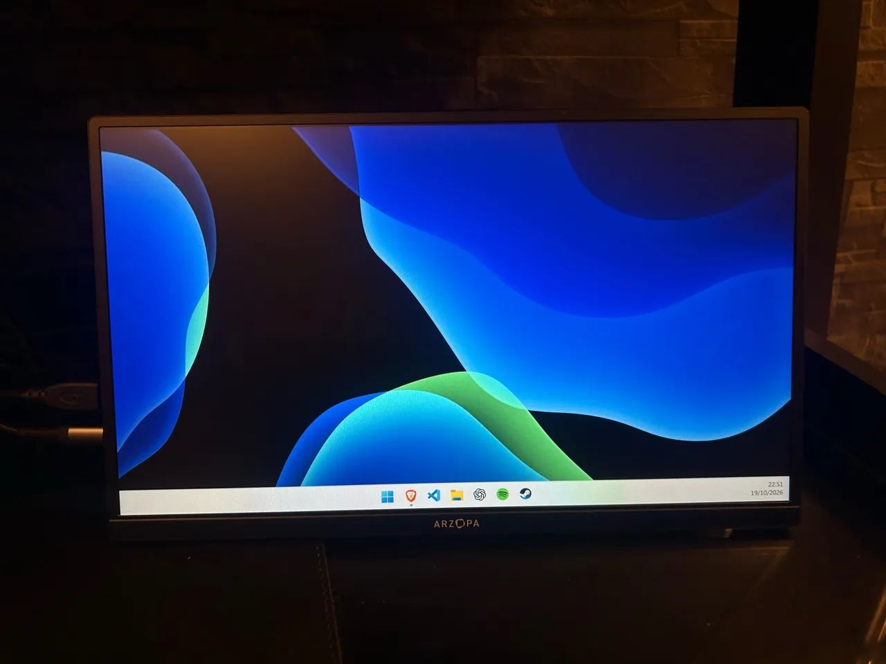 Monitor Portátil ARZOPA A1S 14 Polegadas Full HD IPS - 1080p 60Hz - Foto 2