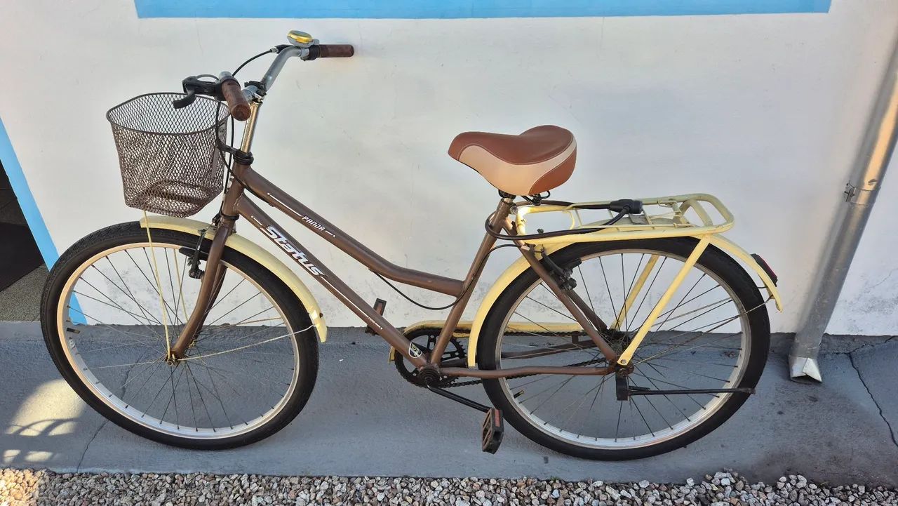 BICICLETA FEMININA COM CESTINHA ARO 26