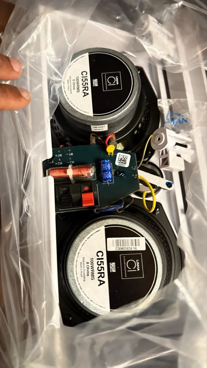 CAIXA DE SOM ARANDELA JBL CI55RA 100RMS NOVA - Foto 4
