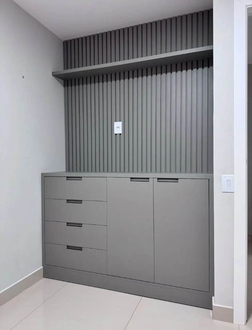 Ripped TV Panel with Dresser