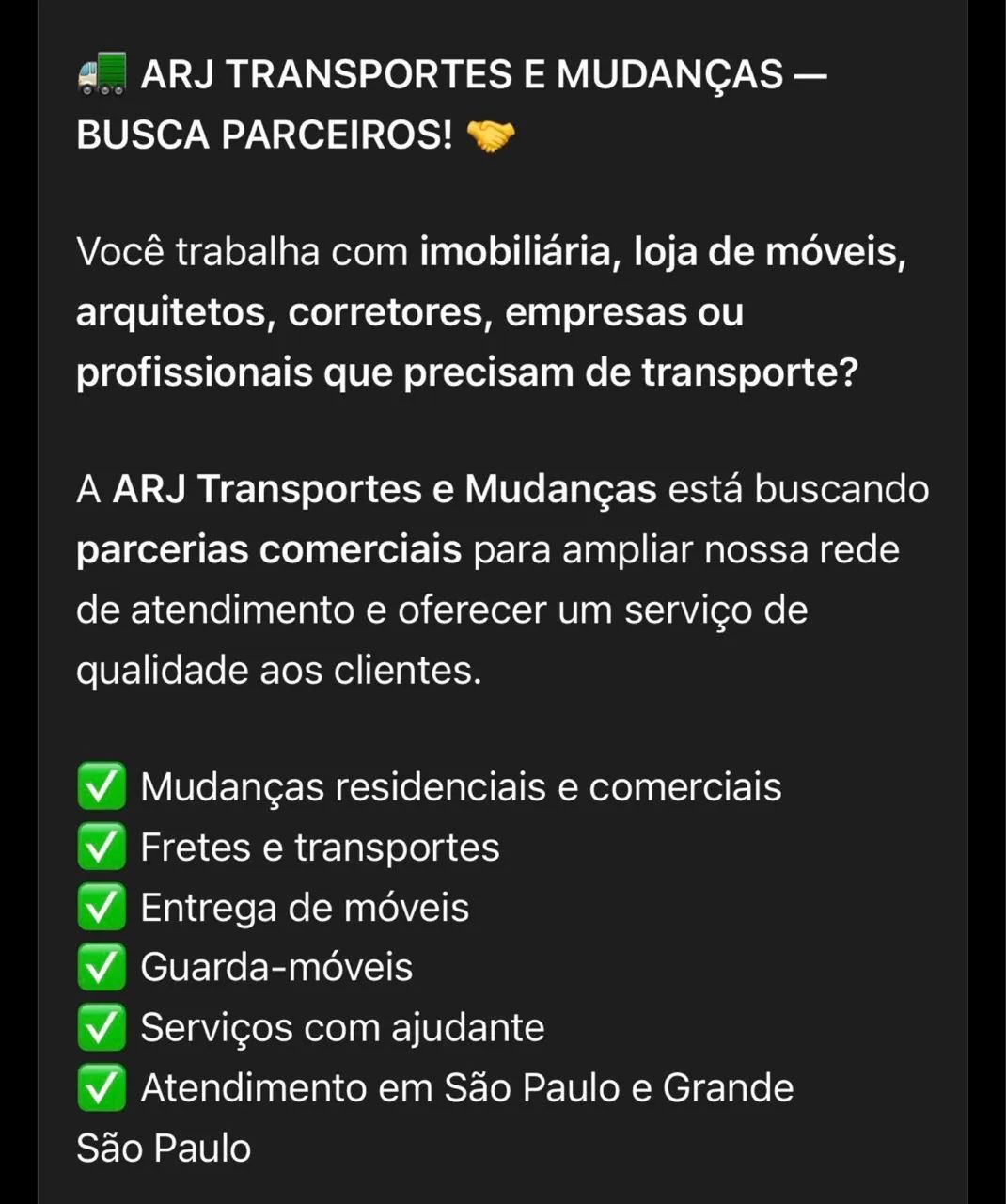 Mudança e transporte