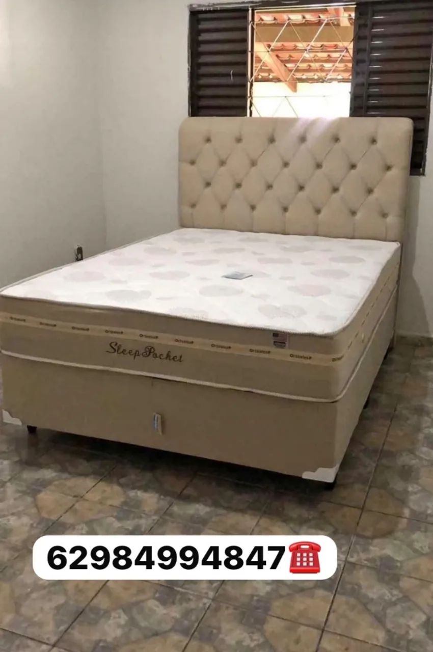 Cama box casal nova