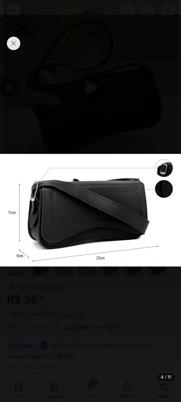 Bolsa baguete
