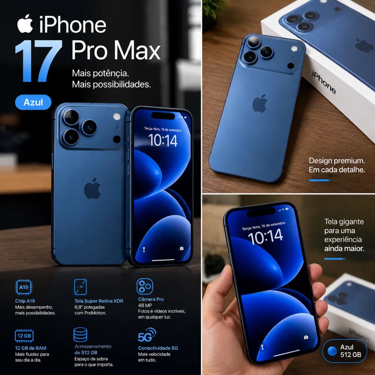 :: Oportunidade - iPhone 17 Pro Max 512Gb ::