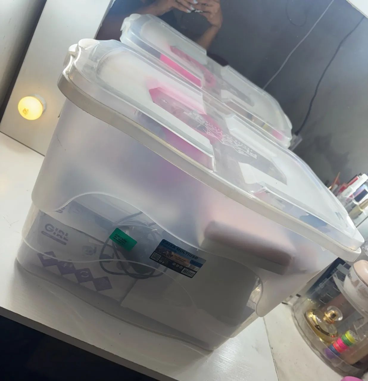 Kit para manicure + caixa organizadora