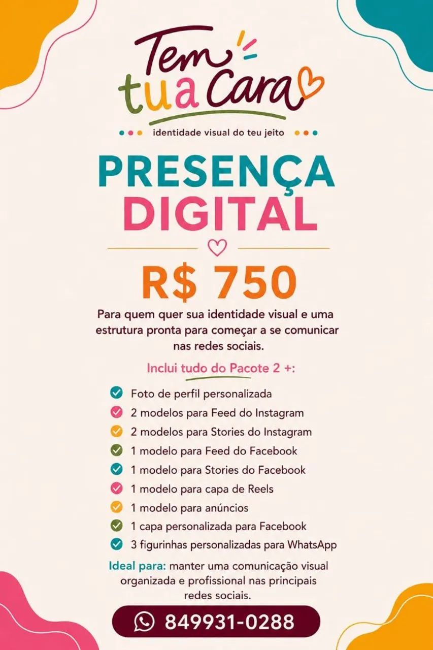 Mídia social personalizada criação de identidade visual - Foto 4