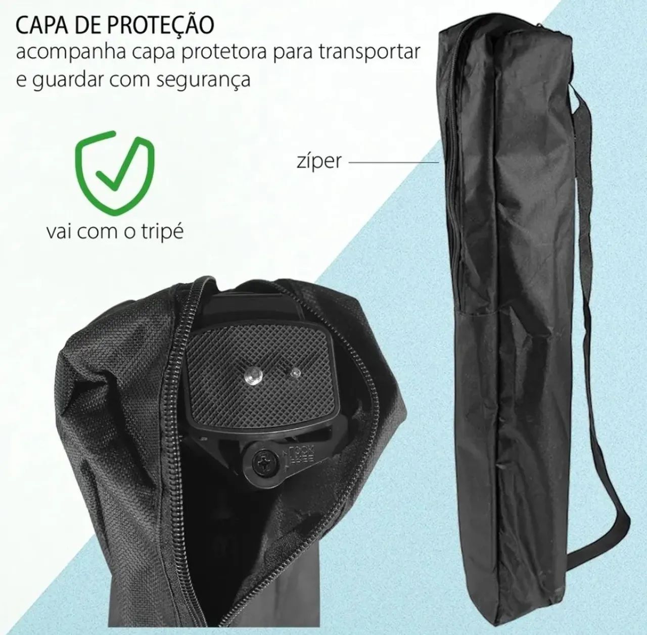 Tripé para câmera e celular - Foto 4