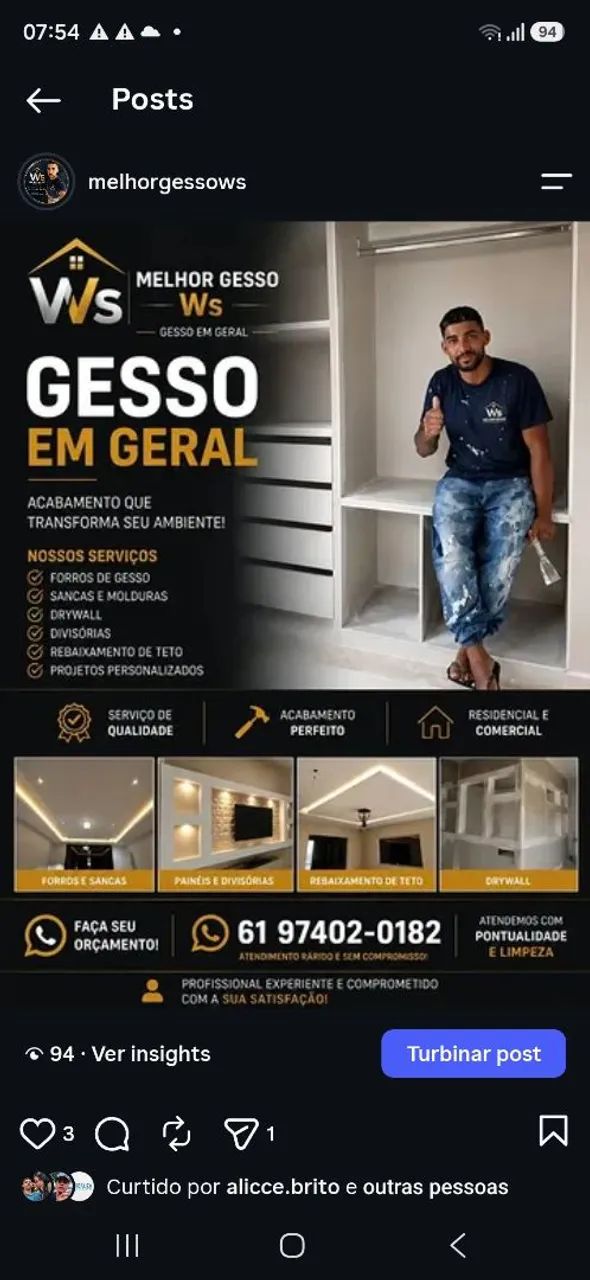 Melhor Gesso ws - Foto 3