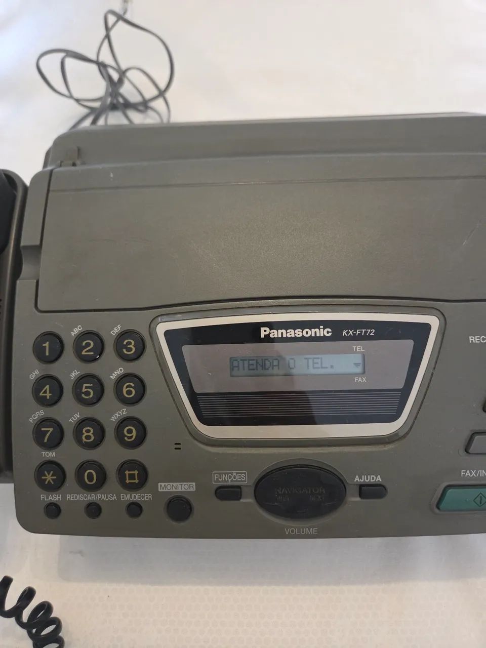 FAX E COPIADORA PANASONIC KF-FT72, EM PERFEITO ESTADO DE FUNCIONAMENTO. 