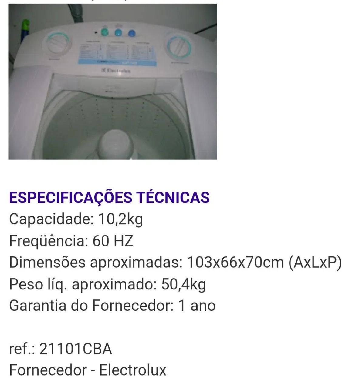 Máquina de lavar ELETROLUX LF10 - Foto 4