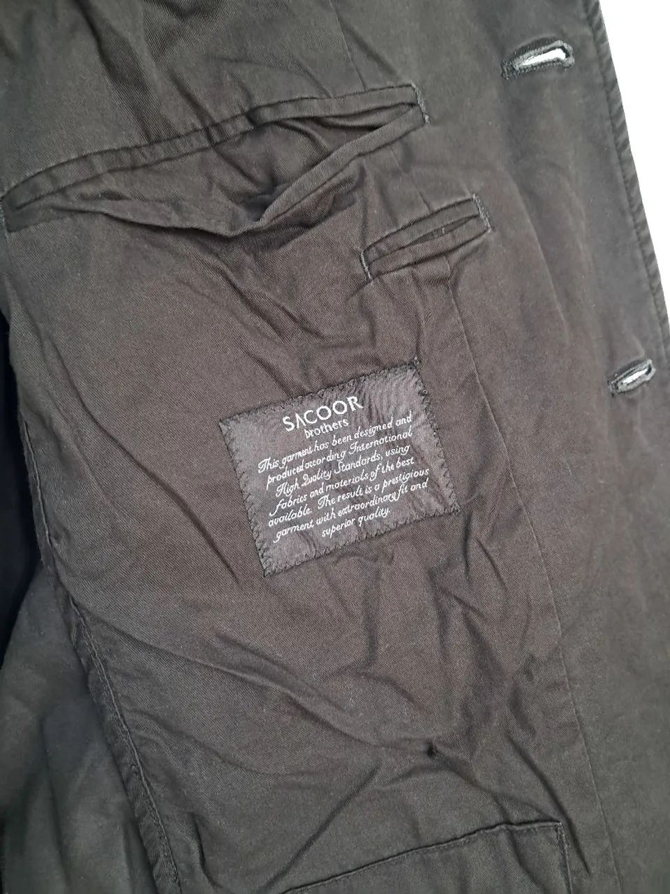 Blazer da marca de moda premium Sacoor Brothers marrom  - Foto 4