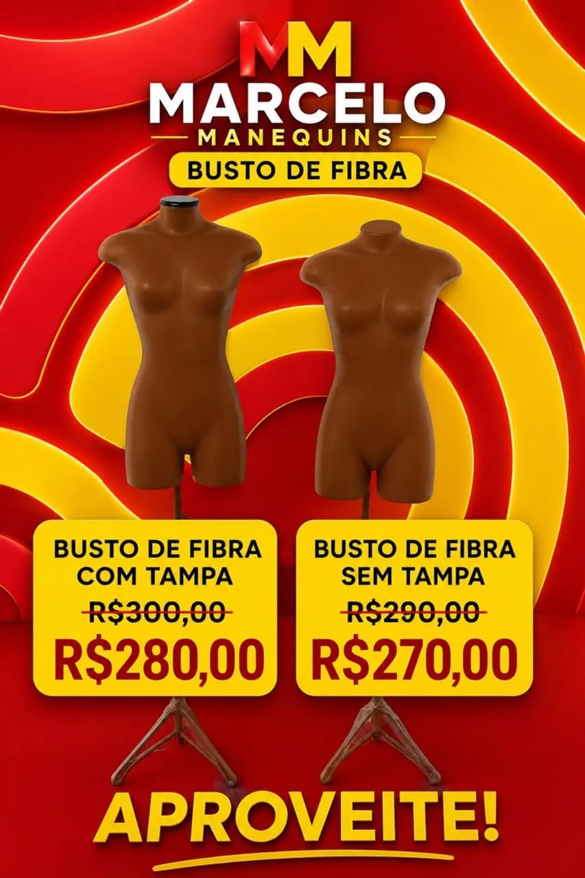 Busto de fibra 
