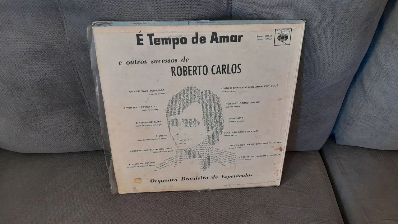 Disco de vinil Roberto Carlos e tempo de amar - Foto 2