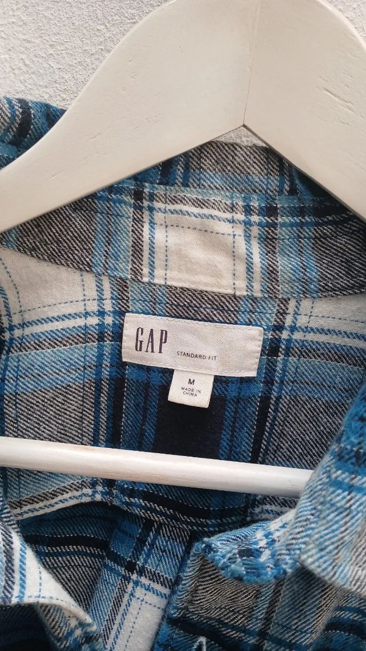 Camisa Gap Xadrez Flanelada - M - Foto 4