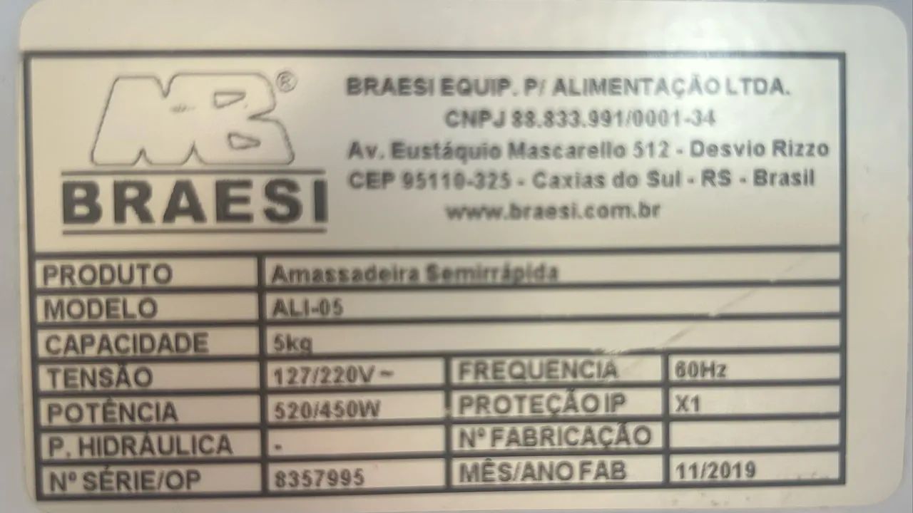 Amassadeira Semirrápida BRAESI - Foto 2