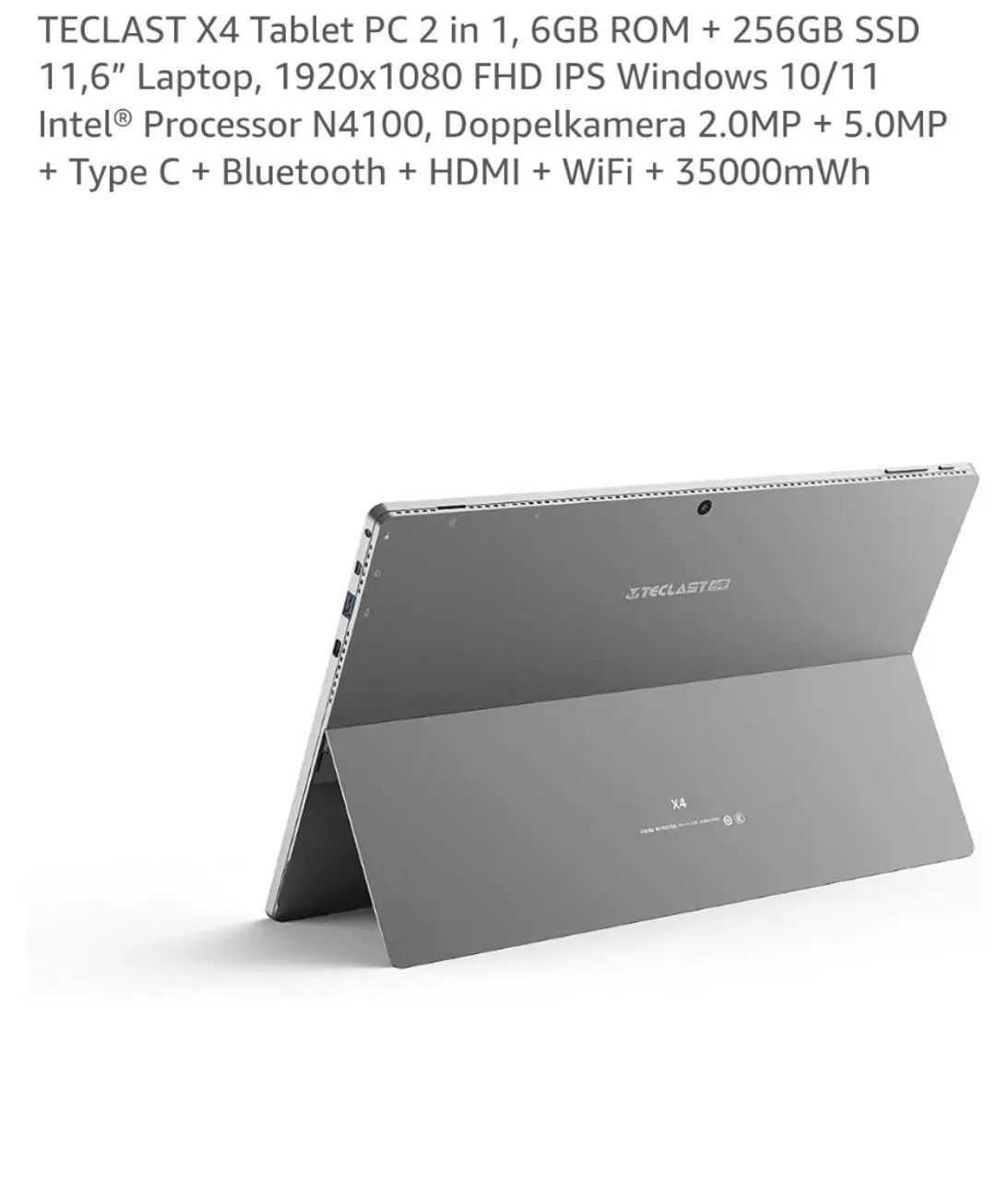 Teclast x4 tablet windows notebook 2 em 1 com teclado - Foto 5