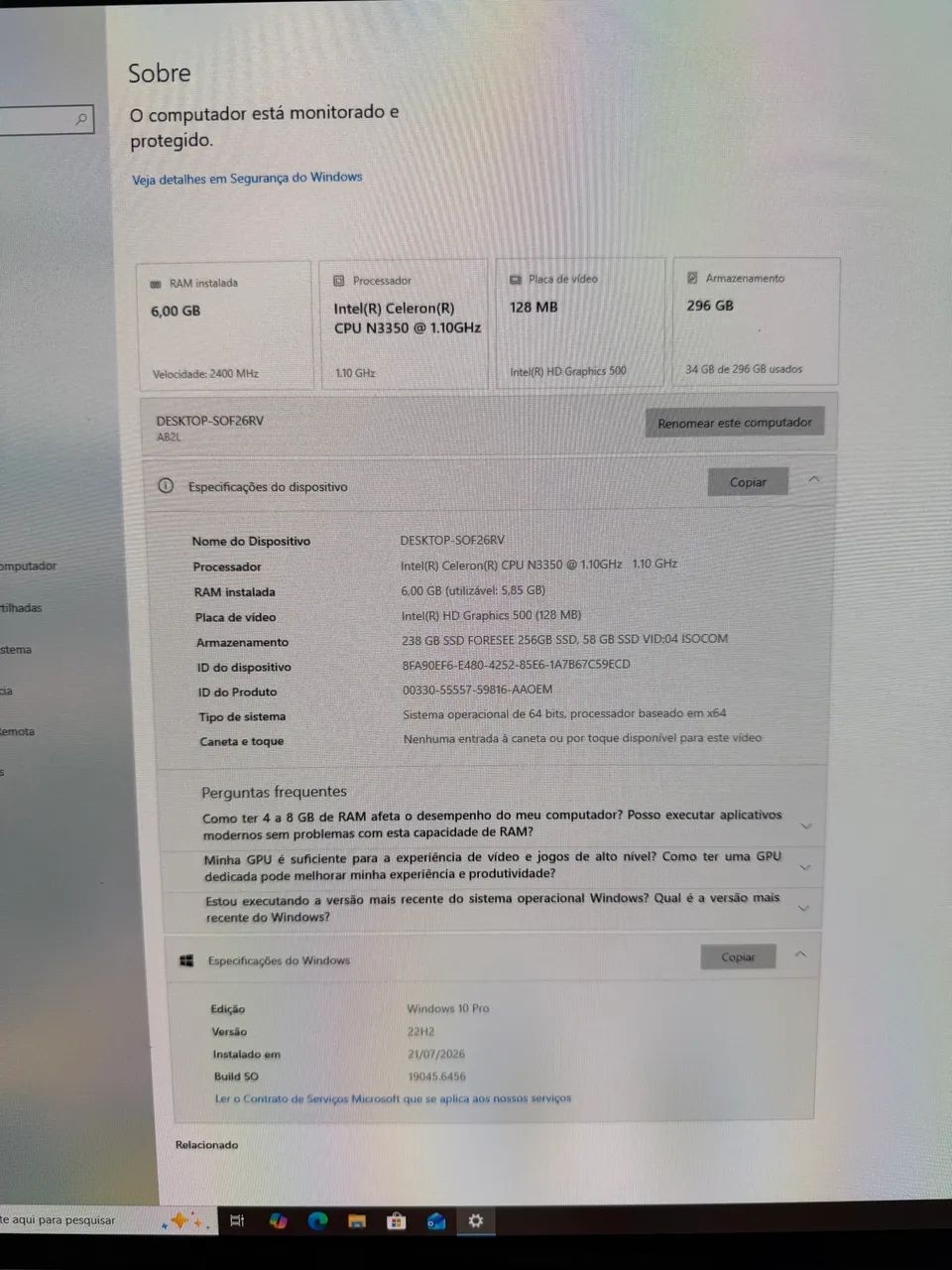Mini PC MLLSE Intel Celeron N3350 (6GB RAM / 320GB SSD / Win 10 Pro) - Foto 2