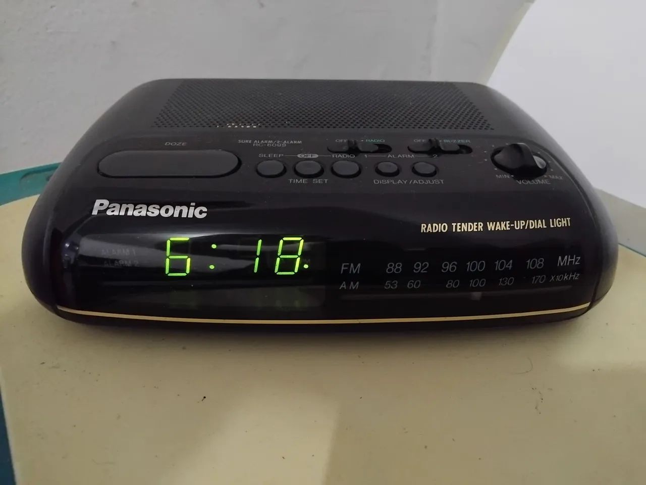 Rádio Relógio Panasonic 